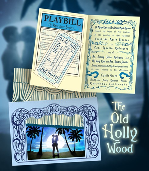Print Design: The Old Holly Wood (Invitation)